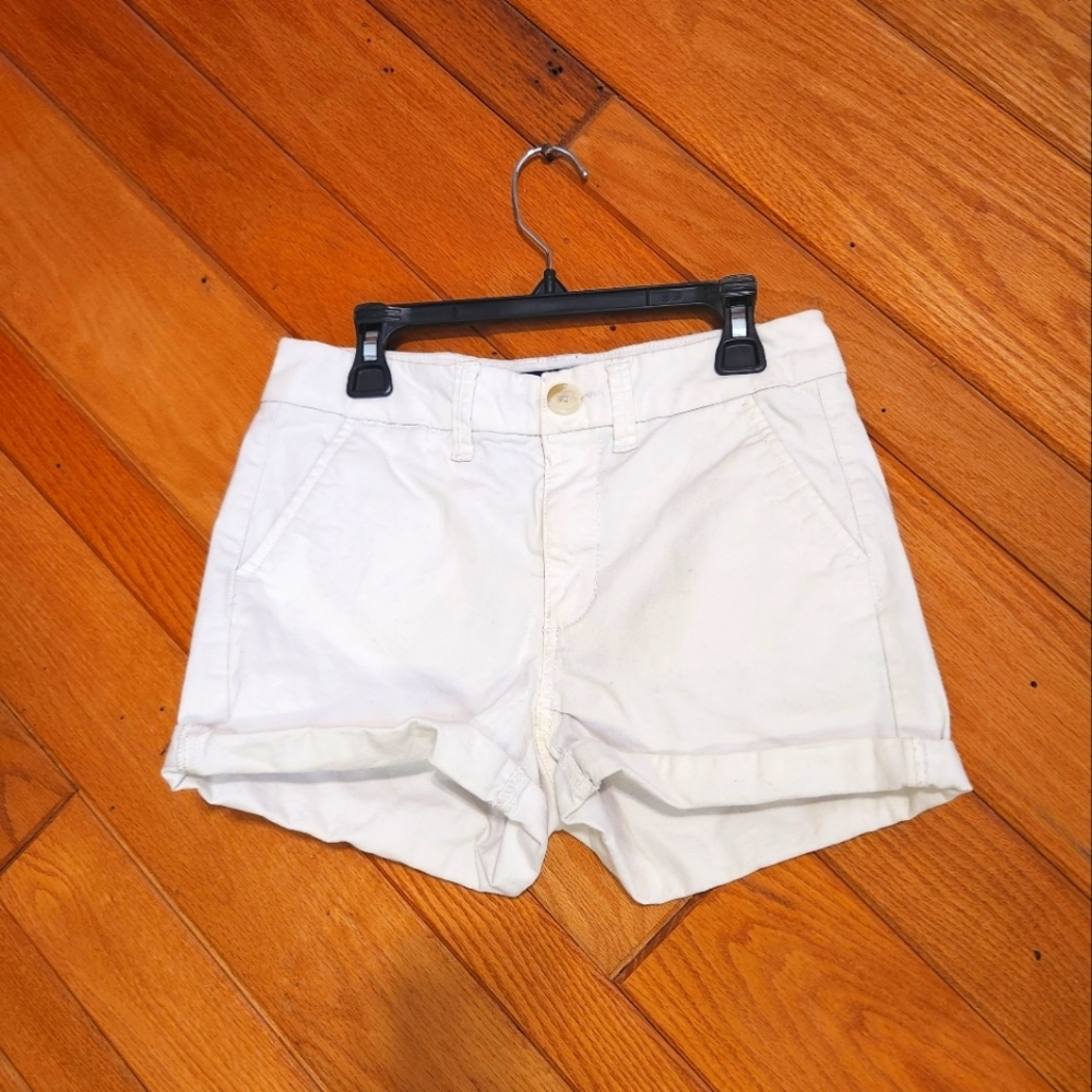 American Eagle Outfitters White Rolled-Hem Women's Jean Shorts